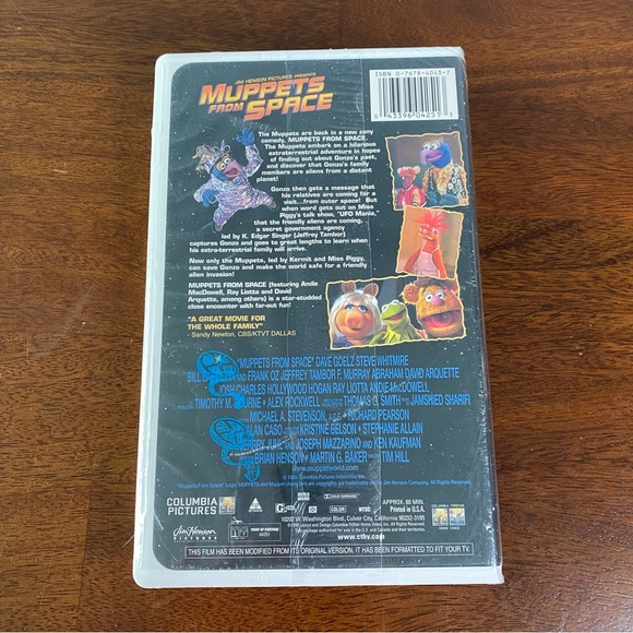 NEW SEALED Jim Henson's Muppets from Space (VHS, 1999) Video Tape Clamshell - Picture 2 of 3
